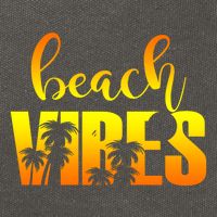Beach Vibes Tropical Sunset Vacation Cotton Canvas Backpack