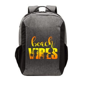 Beach Vibes Tropical Sunset Vacation Vector Backpack