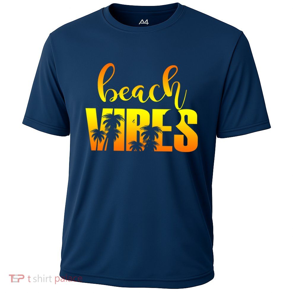 Beach Vibes Tropical Sunset Vacation Performance Shirt