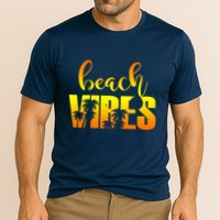 Beach Vibes Tropical Sunset Vacation Cooling Performance Crew T-Shirt