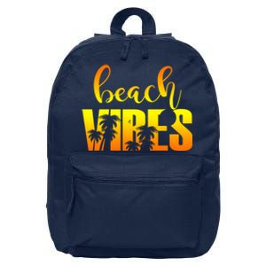 Beach Vibes Tropical Sunset Vacation 16 in Basic Backpack