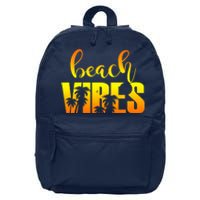 Beach Vibes Tropical Sunset Vacation 16 in Basic Backpack