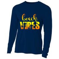 Beach Vibes Tropical Sunset Vacation Cooling Performance Long Sleeve Crew