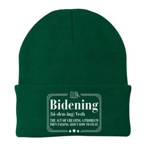 Bidening Verb The Act Of Creating A Problem Knit Cap Winter Beanie