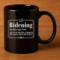 Bidening Verb The Act Of Creating A Problem 11oz C Handle Ceramic Mug