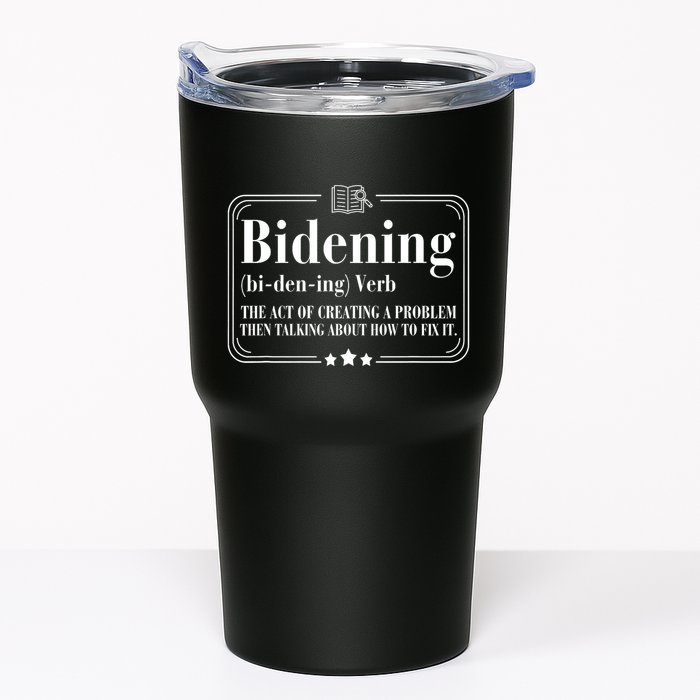 Bidening Verb The Act Of Creating A Problem Tumbler