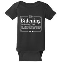 Bidening Verb The Act Of Creating A Problem Baby Bodysuit