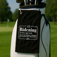 Bidening Verb The Act Of Creating A Problem Golf Towel