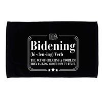 Bidening Verb The Act Of Creating A Problem Microfiber Hand Towel