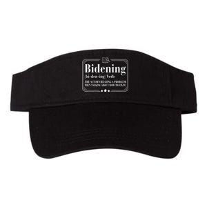 Bidening Verb The Act Of Creating A Problem Valucap Bio-Washed Visor