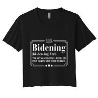 Bidening Verb The Act Of Creating A Problem Crop Top