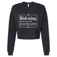 Bidening Verb The Act Of Creating A Problem Cropped Pullover Crew