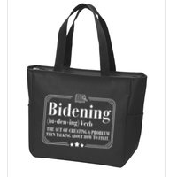 Bidening Verb The Act Of Creating A Problem Zip Tote Bag