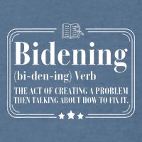 Bidening Verb The Act Of Creating A Problem Garment-Dyed Sweatshirt
