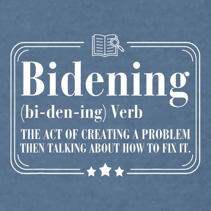 Bidening Verb The Act Of Creating A Problem Garment-Dyed Sweatshirt