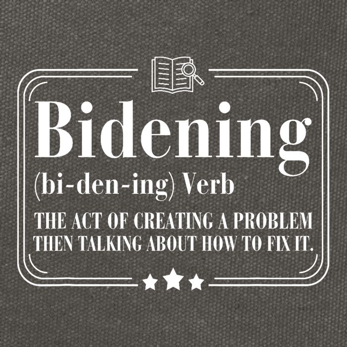 Bidening Verb The Act Of Creating A Problem Cotton Canvas Backpack