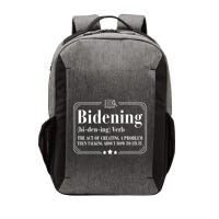 Bidening Verb The Act Of Creating A Problem Vector Backpack