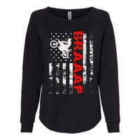 Braaap Vintage Usa American Flag Womens California Wash Sweatshirt