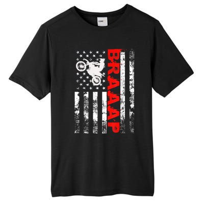 Braaap Vintage USA American Flag Tee Short Sleeve Tall Fusion ChromaSoft Performance T-Shirt