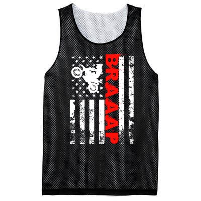 Braaap Vintage USA American Flag Dirt Bike Hoodie Mesh Reversible Basketball Jersey Tank