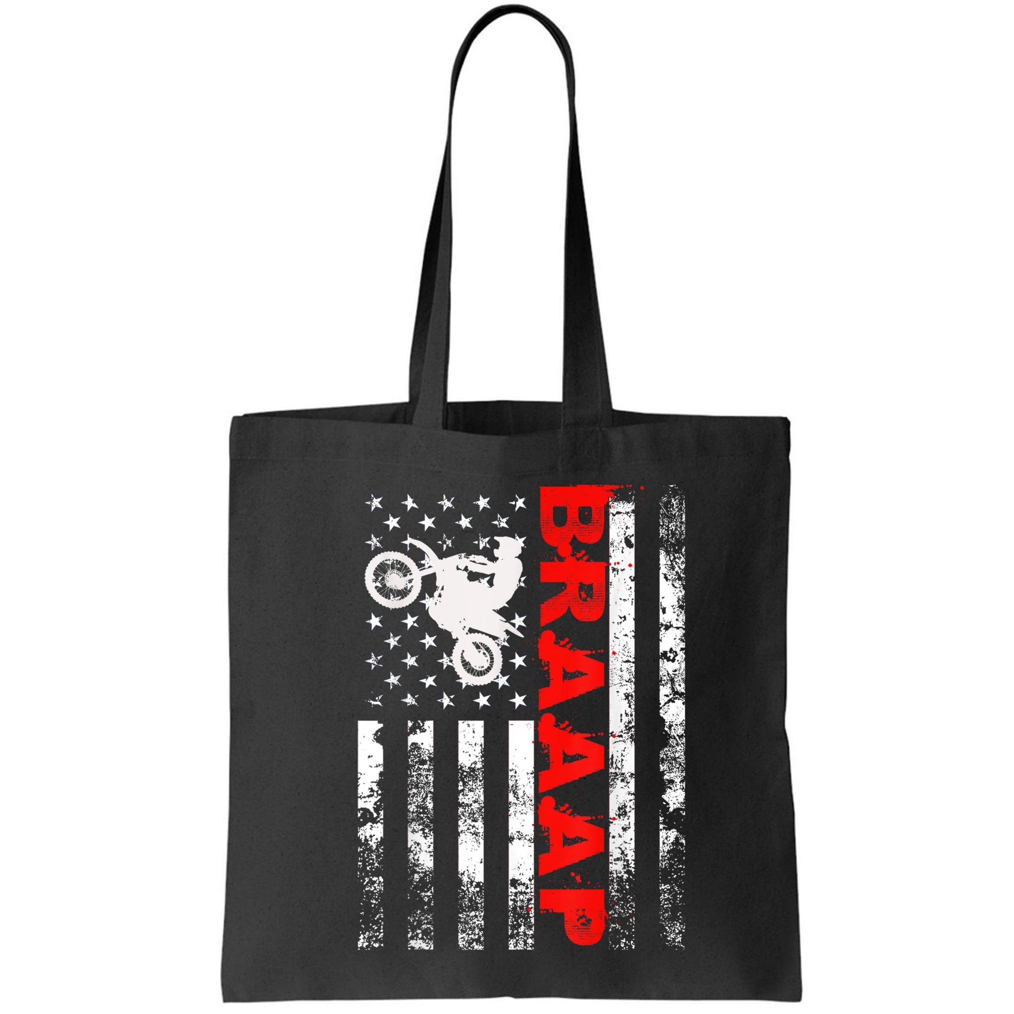 Braaap Vintage Usa American Flag Short Sleeve Bag