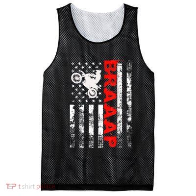Braaap Vintage Usa American Flag Short Sleeve Mesh Reversible Basketball Jersey Tank