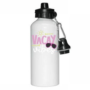 Beach Vacay Vibes Funny Gift Aluminum Water Bottle