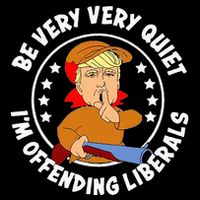 Be Very Very Quiet IM Offending Liberals Cooling Performance Crew T-Shirt