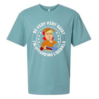 Be Very Very Quiet IM Offending Liberals Sueded Cloud Jersey T-Shirt