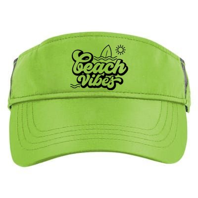 Beach Vibes Vacation Tropical Adult Drive Performance Visor