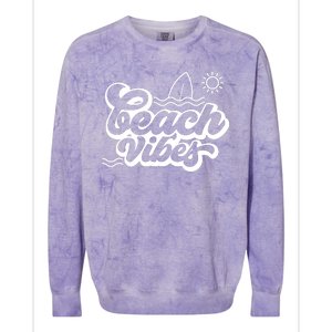 Beach Vibes Vacation Tropical Colorblast Crewneck Sweatshirt