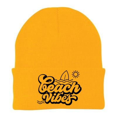 Beach Vibes Vacation Tropical Knit Cap Winter Beanie