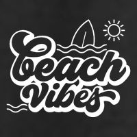 Beach Vibes Vacation Tropical 7 Panel Mesh Trucker Snapback Hat