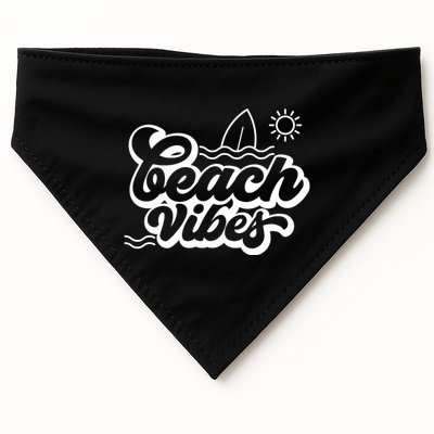 Beach Vibes Vacation Tropical USA-Made Doggie Bandana