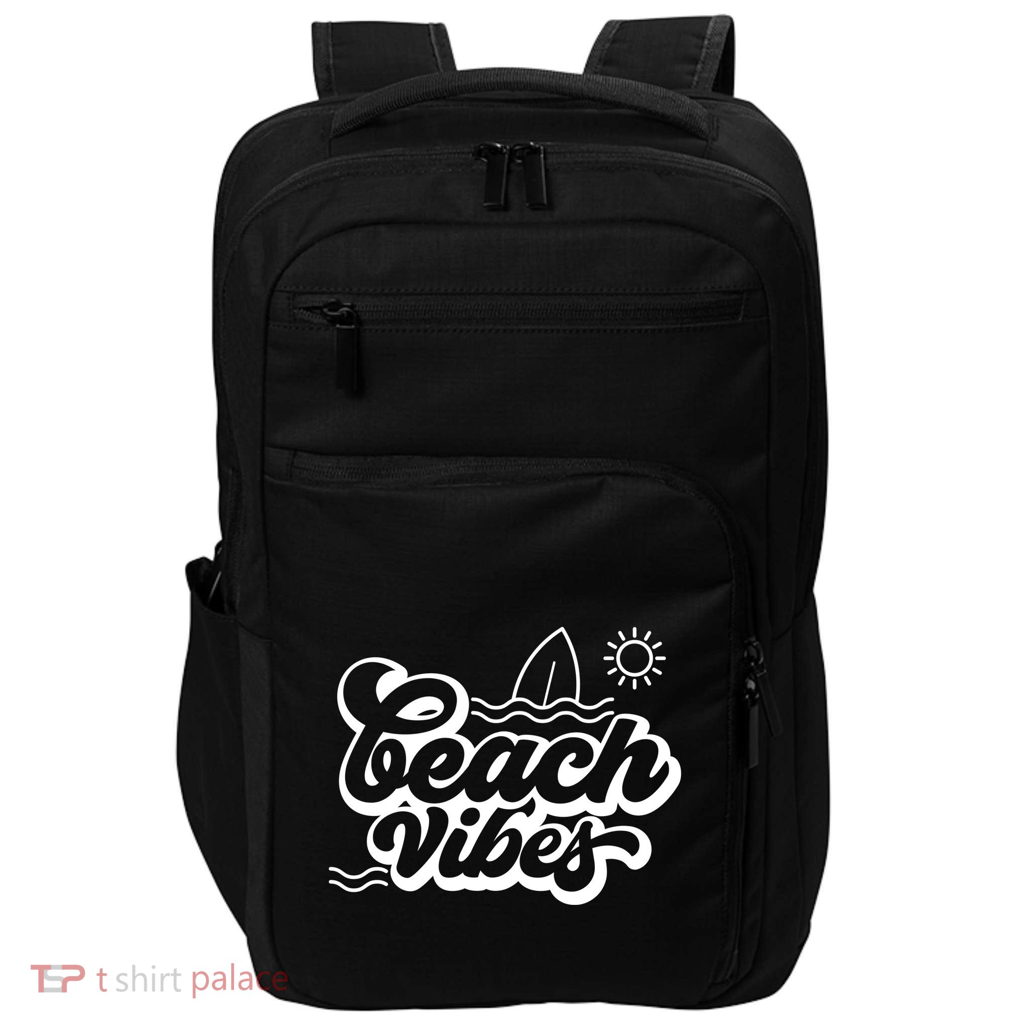 Beach Vibes Vacation Tropical Impact Tech Backpack