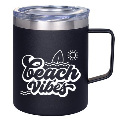 Beach Vibes Vacation Tropical 12oz Stainless Steel Coffee Mug