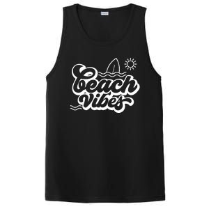 Beach Vibes Vacation Tropical PosiCharge Competitor Tank