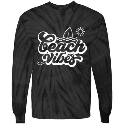 Beach Vibes Vacation Tropical Tie-Dye Long Sleeve Shirt