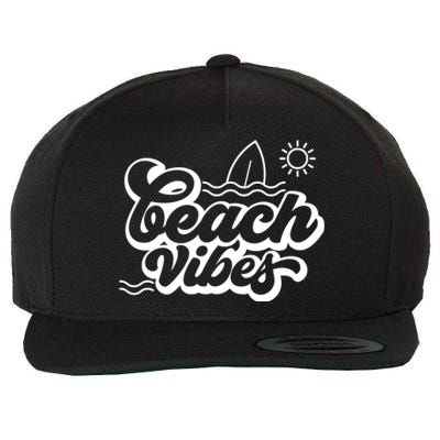 Beach Vibes Vacation Tropical Wool Snapback Cap