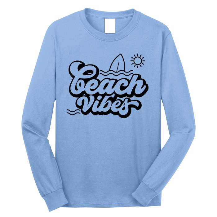 Beach Vibes Vacation Tropical Long Sleeve Shirt