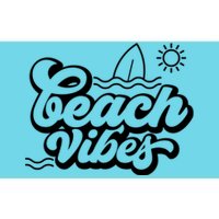 Beach Vibes Vacation Tropical Bumper Sticker