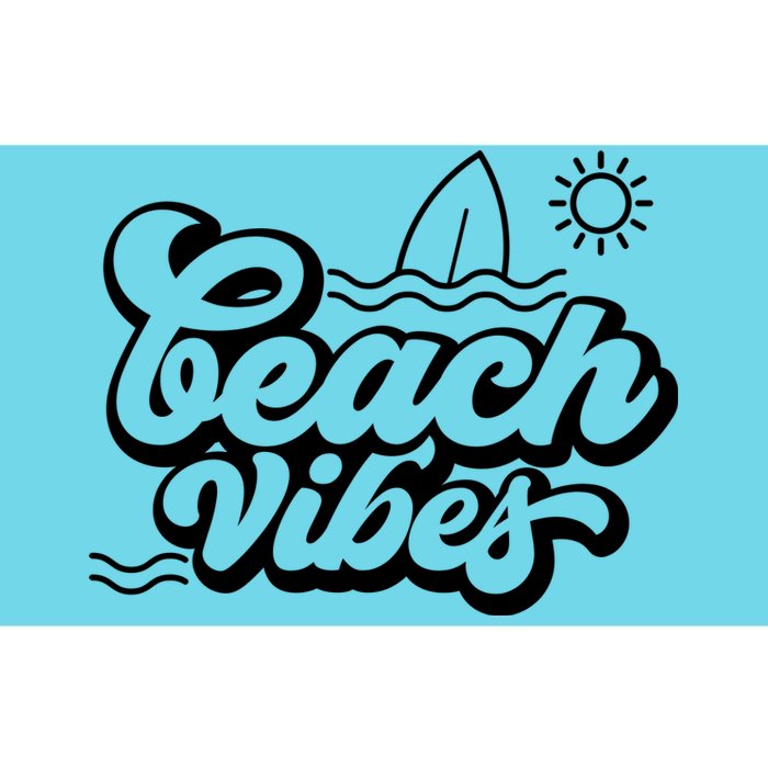 Beach Vibes Vacation Tropical Bumper Sticker