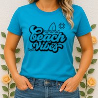 Beach Vibes Vacation Tropical Womens T-Shirt