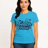Beach Vibes Vacation Tropical Womens T-Shirt