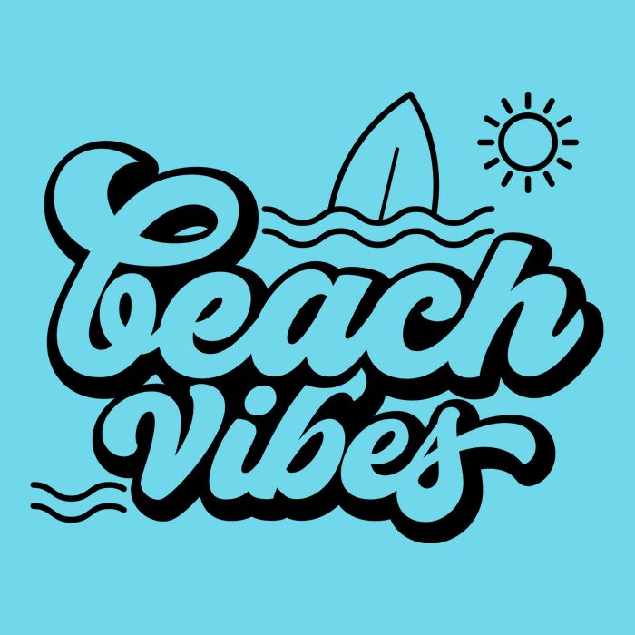 Beach Vibes Vacation Tropical Womens T-Shirt