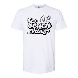 Beach Vibes Vacation Tropical Softstyle CVC T-Shirt