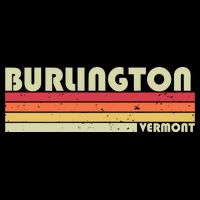 BURLINGTON VT VERMONT Funny City Home Roots Gift Retro 80s Baby Bodysuit