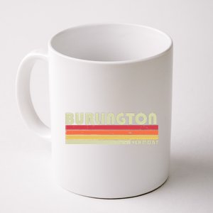 BURLINGTON VT VERMONT Funny City Home Roots Gift Retro 80s Coffee Mug