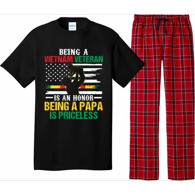 Being Vietnam Veteran Is An Honor Being Papa Is Priceless Gift Pajama Set