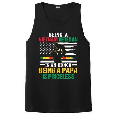 Being Vietnam Veteran Is An Honor Being Papa Is Priceless Gift PosiCharge Competitor Tank